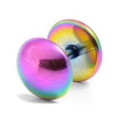 Sentio | 1/3" (8 Mm) Rainbow Stainless Steel Stud Earring