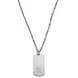 Zodiac | Silver-Tone Stainless Steel Gemini Star Sign Dog Tag Cable Chain Necklace - Image 3