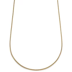 Essentials | 1/16" (2 Mm) Gold-Tone Square Box Chain Necklace