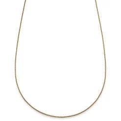 Essentials | 1/32" (1 Mm) Gold-Tone Square Box Chain Necklace