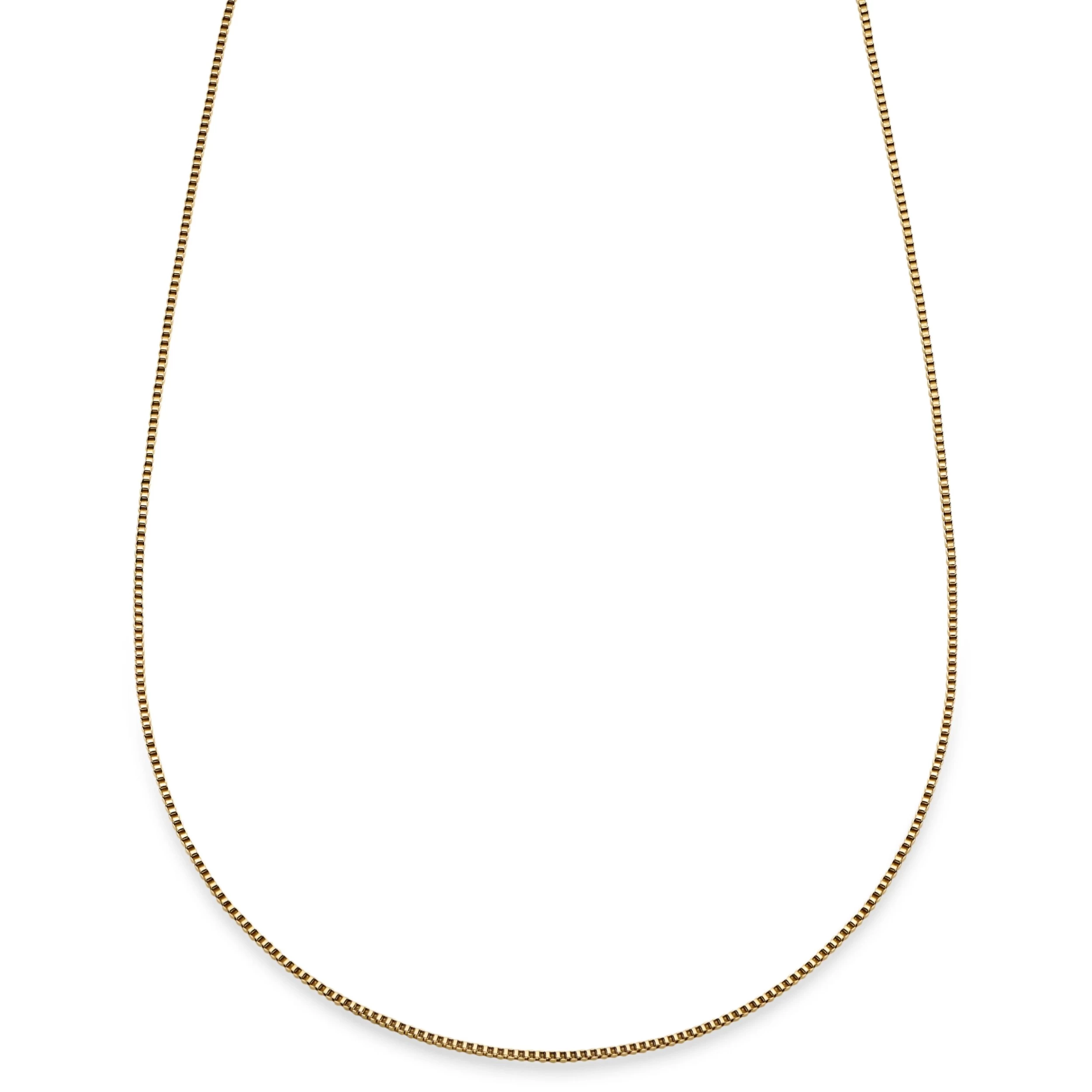 Essentials | 1/32" (1 Mm) Gold-Tone Square Box Chain Necklace