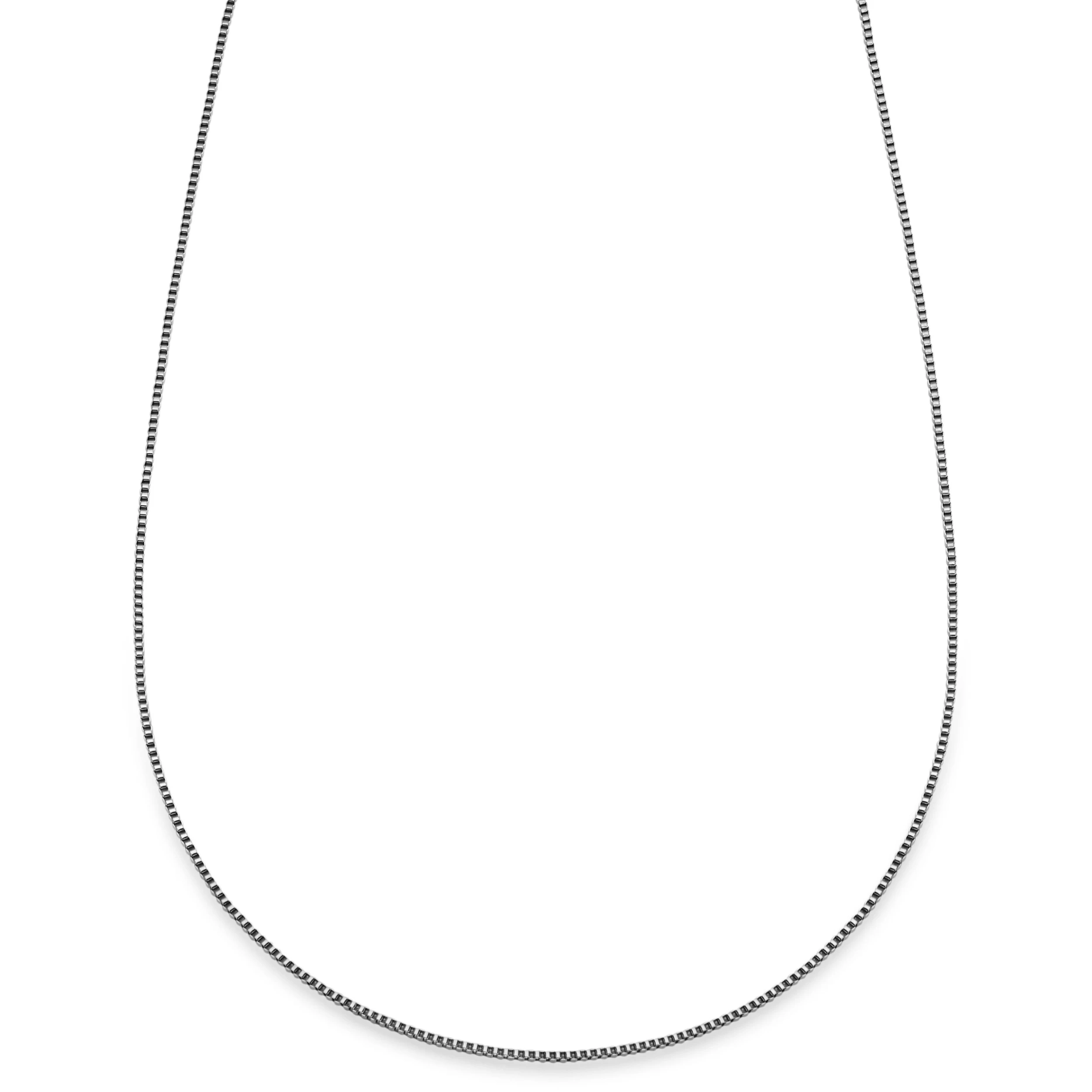 Essentials | 1/32" (1 Mm) Silver-Tone Square Box Chain Necklace