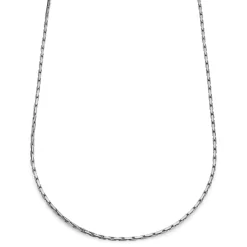 Essentials | 1/8" (3 Mm) Silver-Tone Rectangular Box Chain Necklace