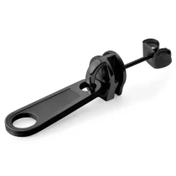 Floyd | Black Stainless Steel Zipper Stud Earring