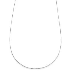 Essentials | 1/32" (1 Mm) Silver-Tone Rectangular Box Chain Necklace
