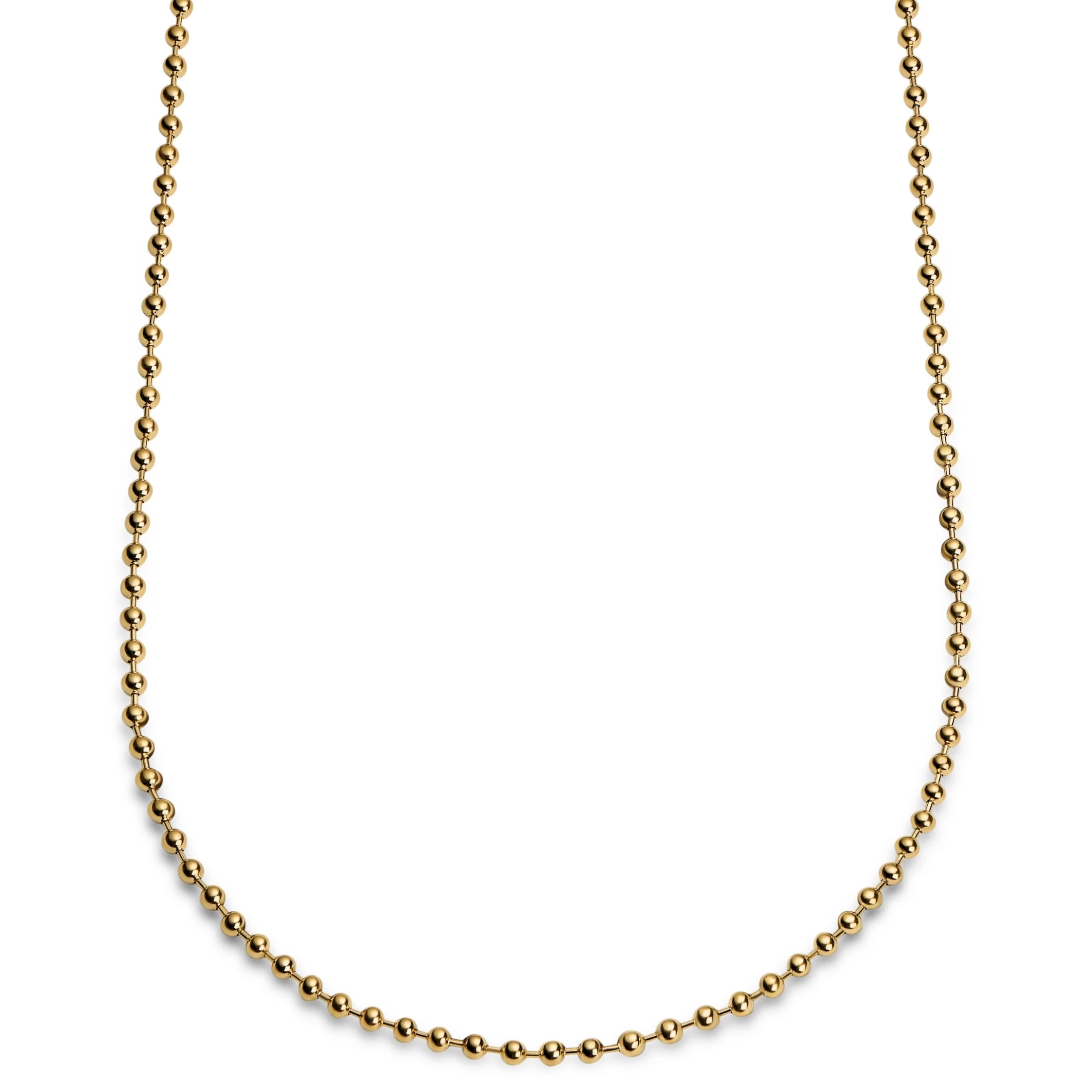 Essentials | 1/5" (4 Mm) Gold-Tone Ball Chain Necklace
