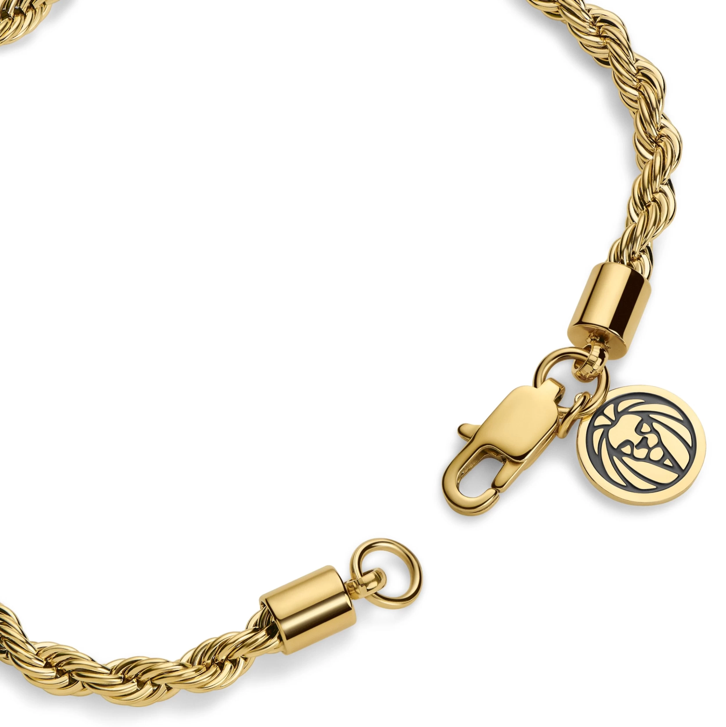 Essentials | 1/5" (4 Mm) Gold-Tone Rope Chain Bracelet - Image 4