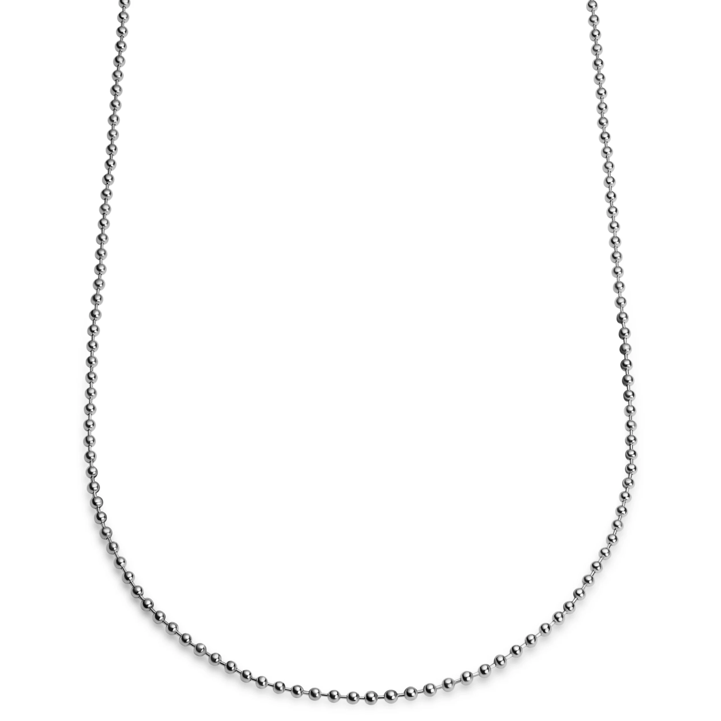 Essentials | 1/8" (3 Mm) Silver-Tone Ball Chain Necklace