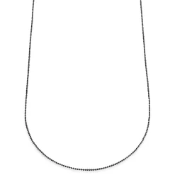 Essentials | 1/16" (1.6 Mm) Gunmetal Black Ball Chain Necklace