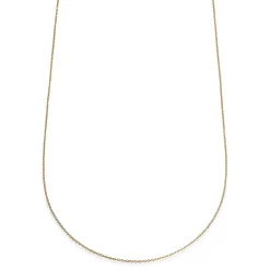 Essentials | 1/16" (1.5 Mm) Lightweight Gold-Tone Cable Chain Necklace