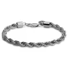 Essentials | 1/4" (6 Mm) Silver-Tone Rope Chain Bracelet