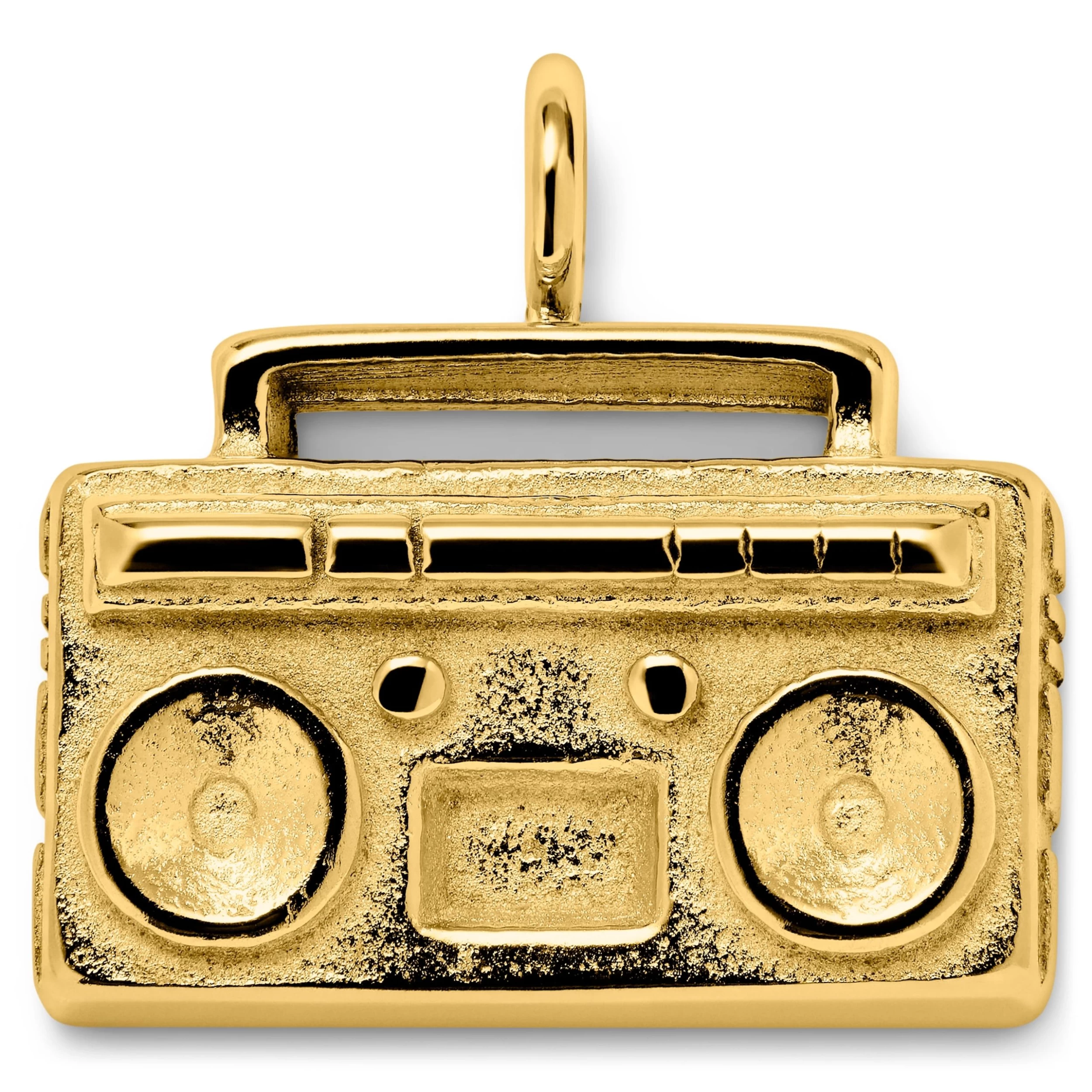 Jaygee | Gold-tone Radio Pendant