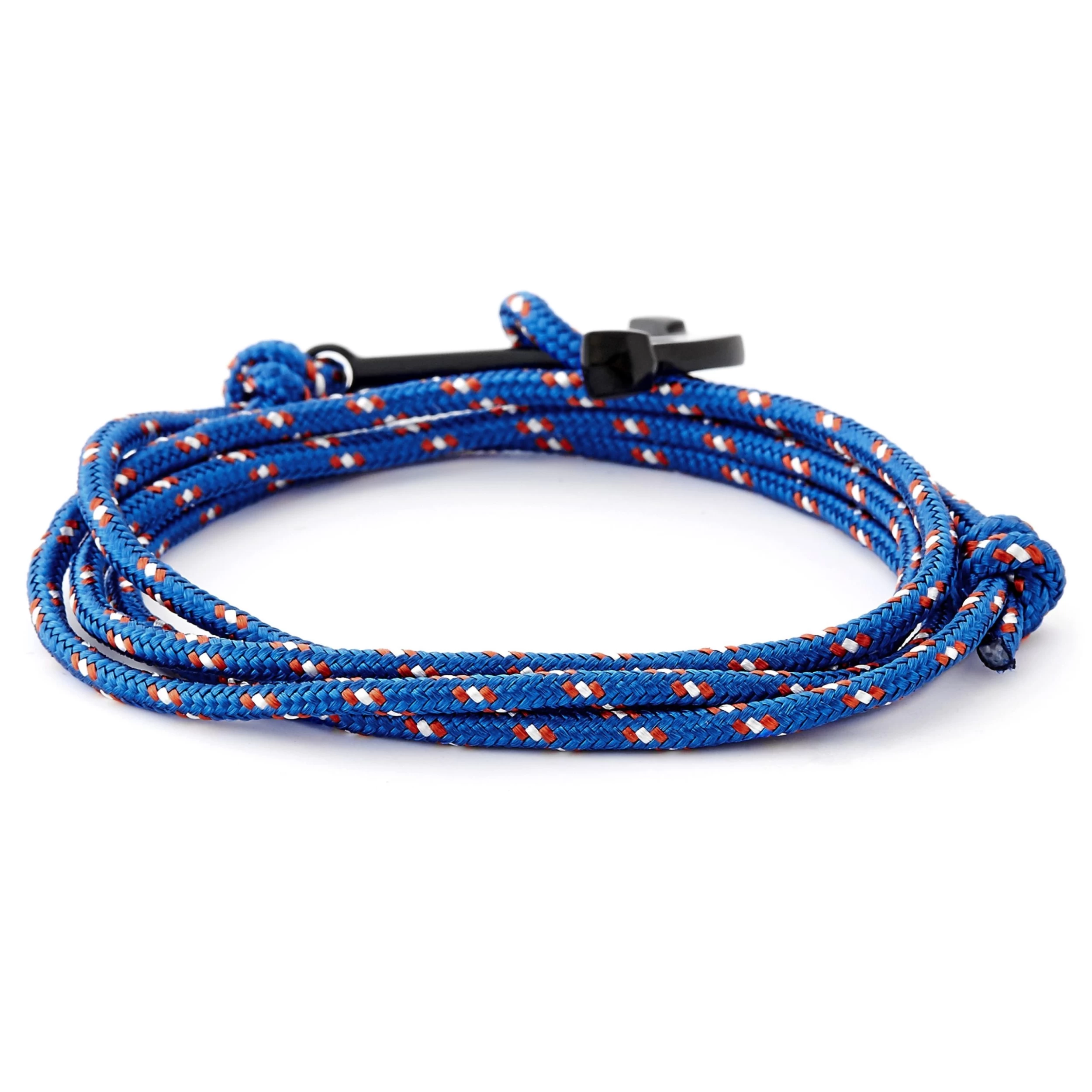 Cobalt Blue & Black Anchor Bracelet - Image 2