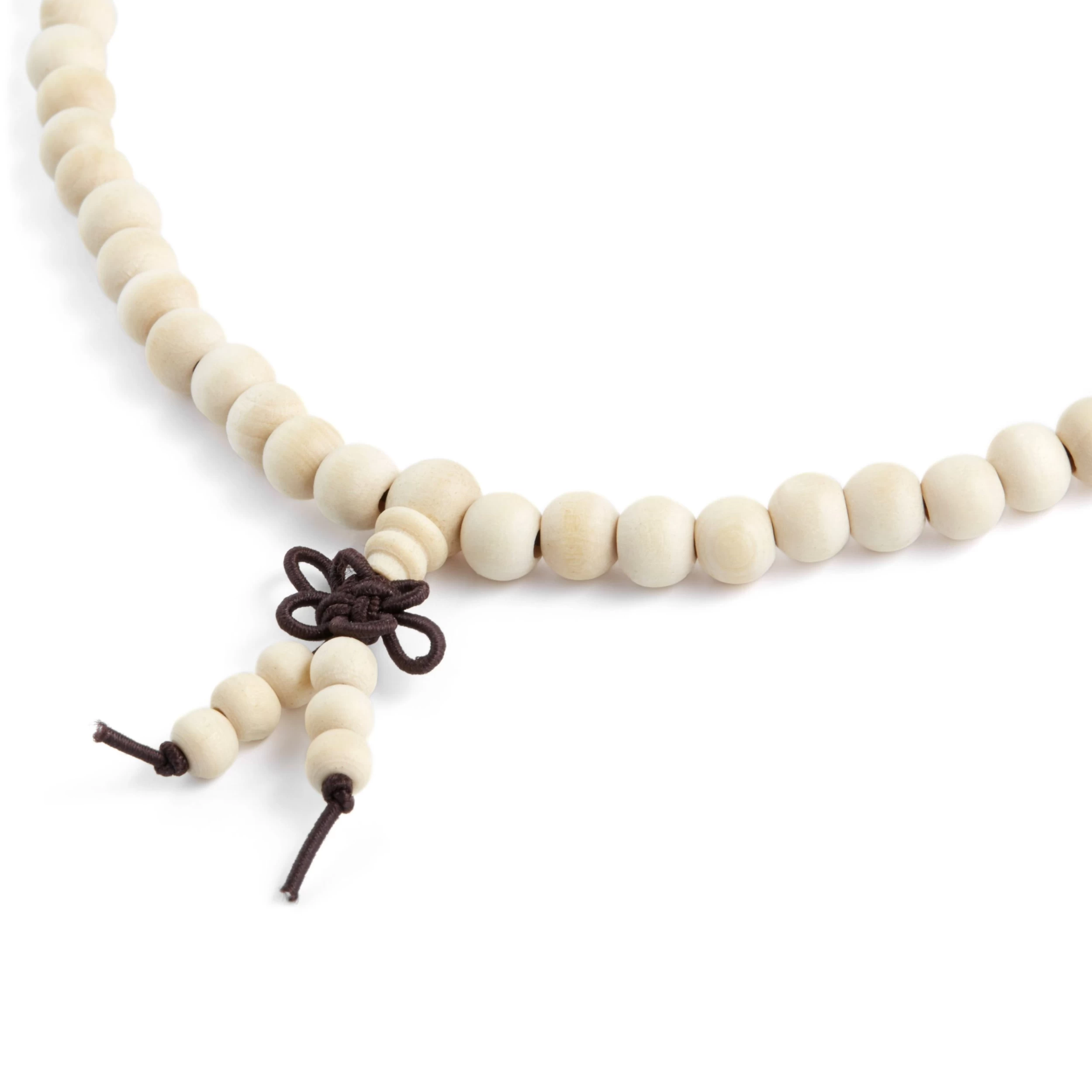 Ivory Wooden Beaded Necklace - Image 2