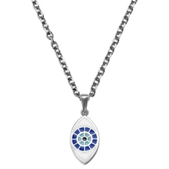 Evil Eye | Silver-tone Necklace