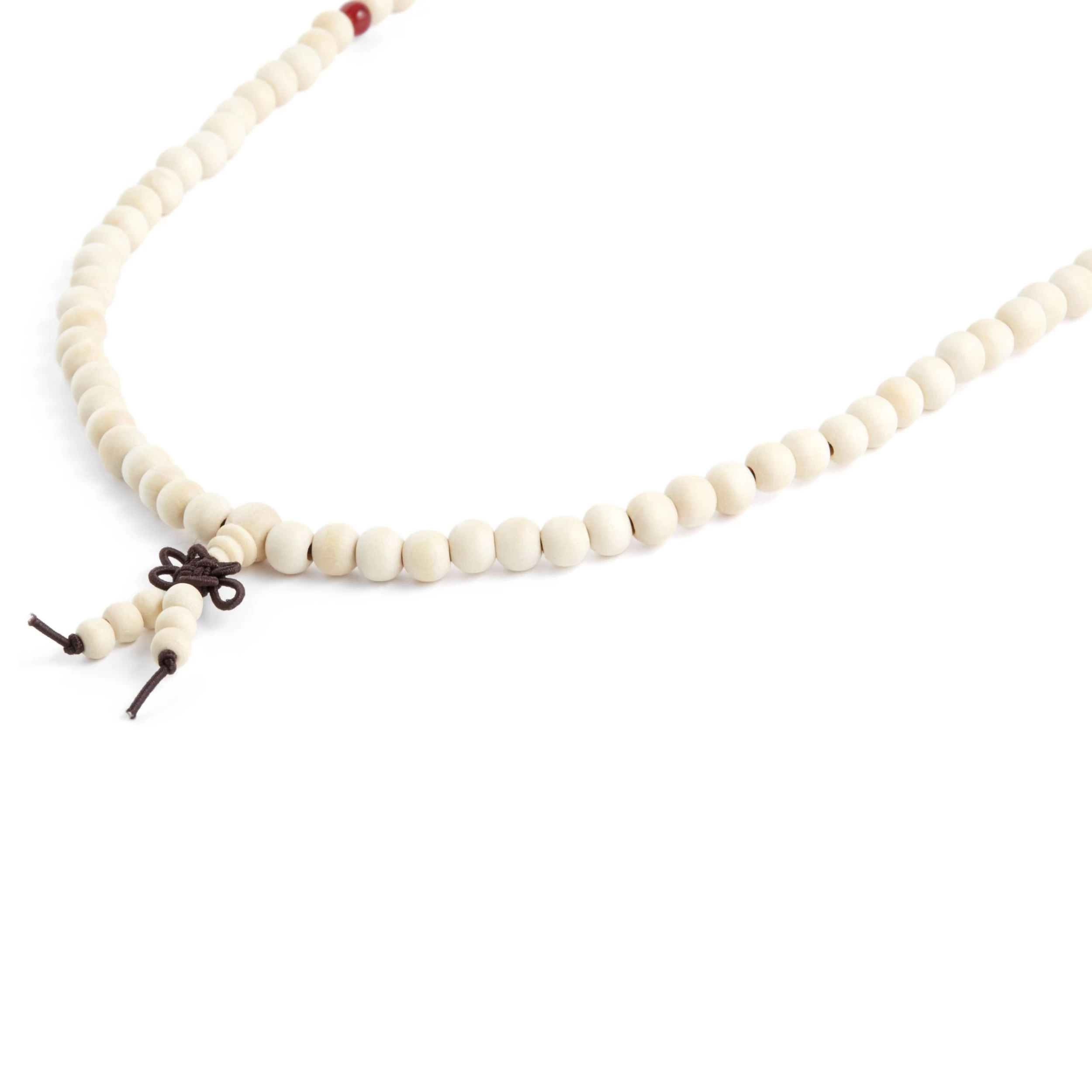 Ivory Wooden Beaded Necklace - Image 3