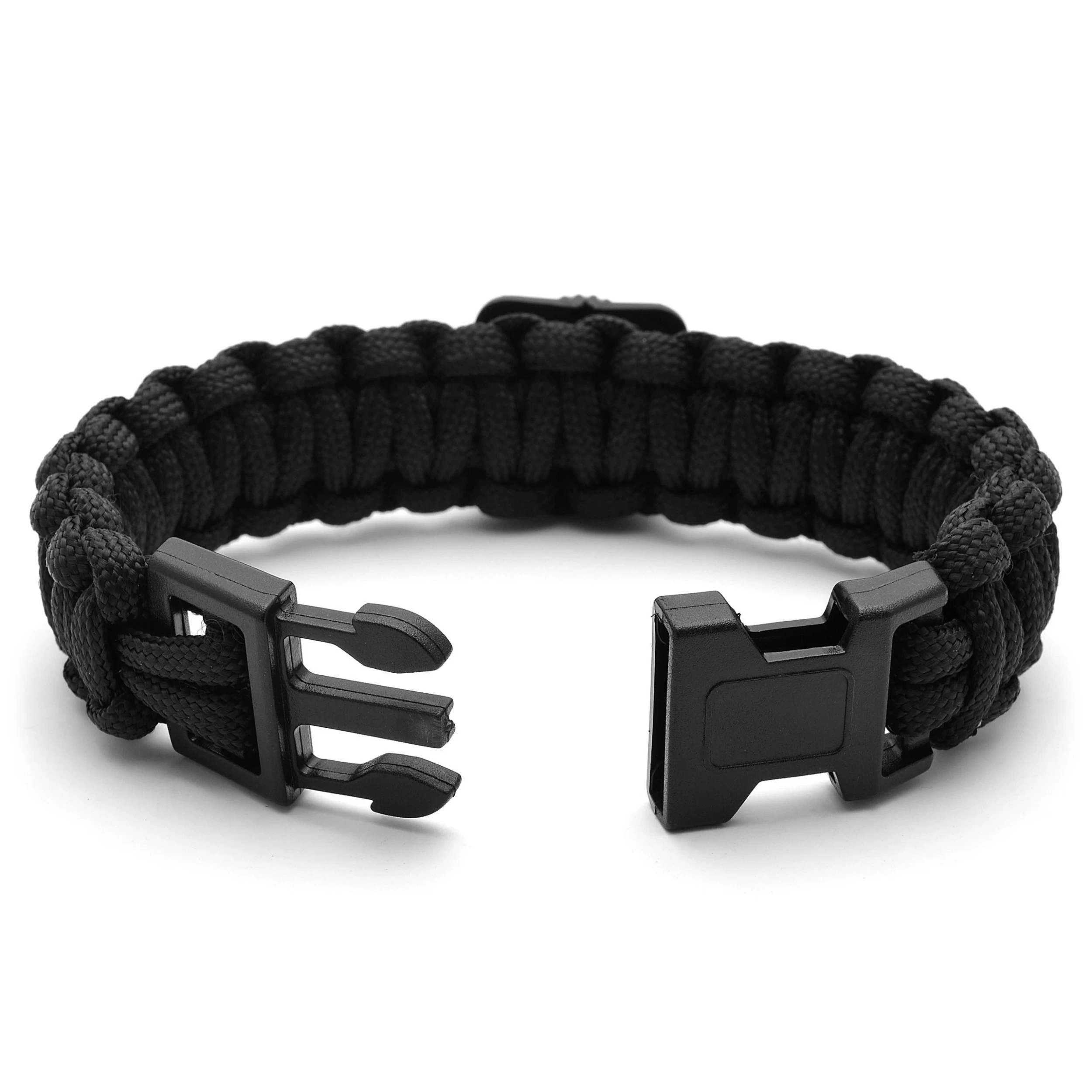 Black Paracord Compass Bracelet - Image 2