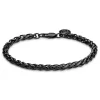 Essentials | 1/5" (5 Mm) Gunmetal Black Wheat Chain Bracelet