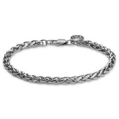 Essentials | 1/5" (5 Mm) Silver-Tone Wheat Chain Bracelet