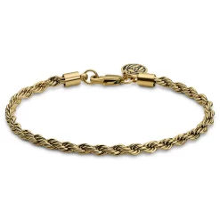 Essentials | 1/5" (4 Mm) Gold-Tone Rope Chain Bracelet