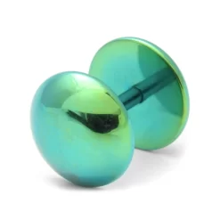 Sentio | 8 Mm Round Green Surgical Steel Stud Earring