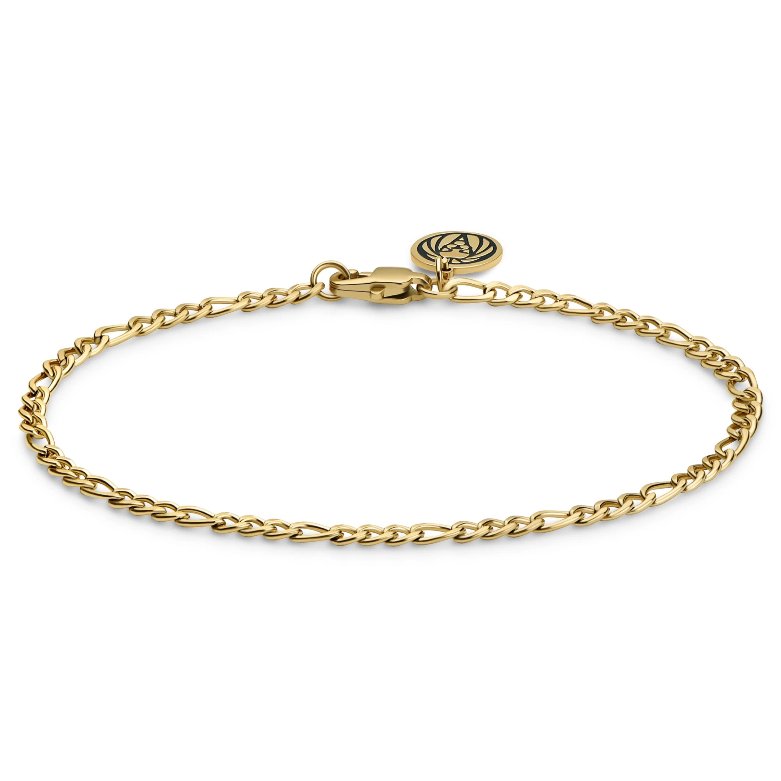 Essentials | 1/16" (2 Mm) Gold-tone Figaro Chain Bracelet
