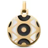 Evil Eye | Gold-tone Circle Pendant