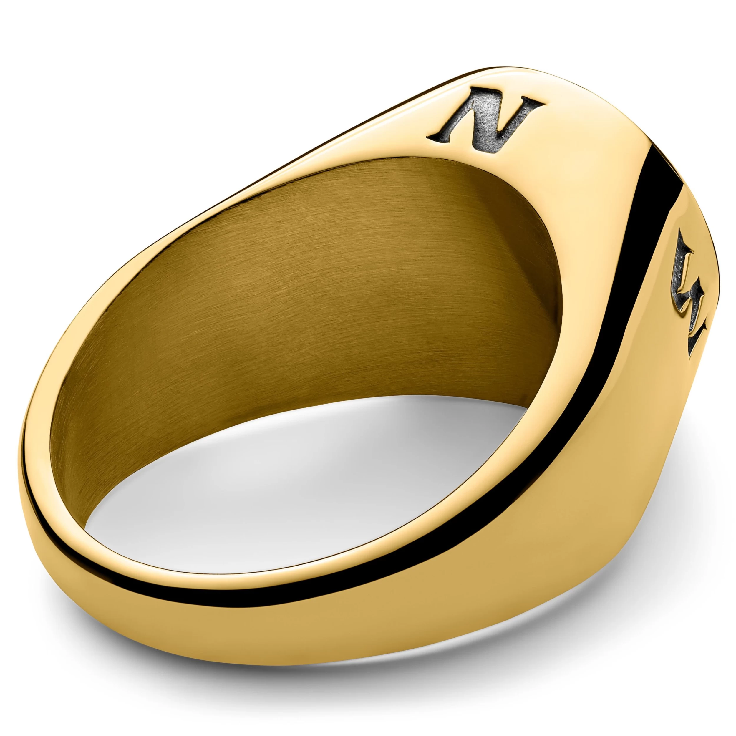 Atlas | Gold-Tone North Star Signet Ring - Image 3