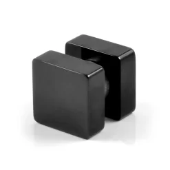 8 Mm Black Stainless Steel Square Magnetic Earring