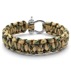 Green & Tan Paracord Bracelet