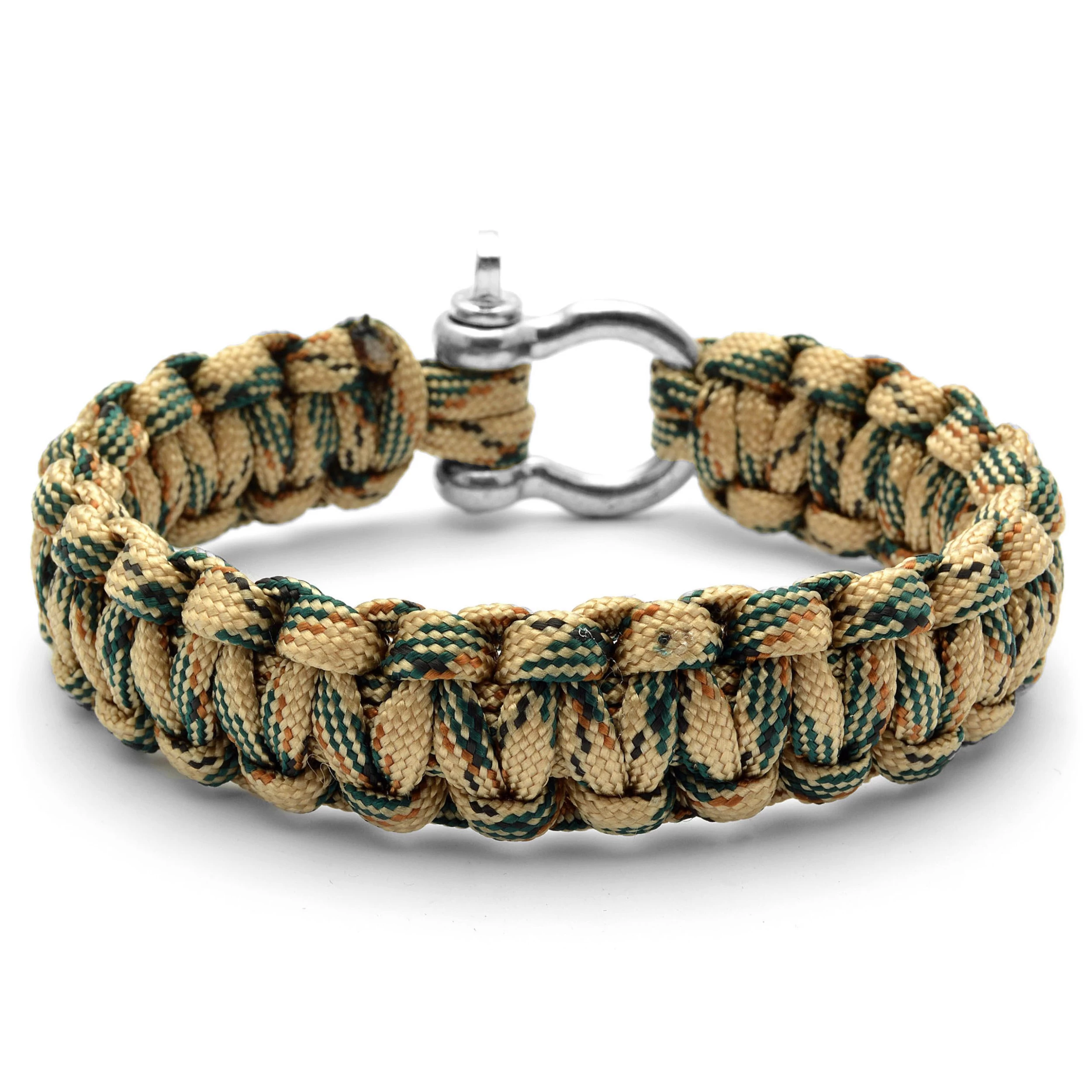Green & Tan Paracord Bracelet