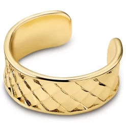 Helix | 1/4" (6 Mm) Gold-tone Scaled Ear Cuff