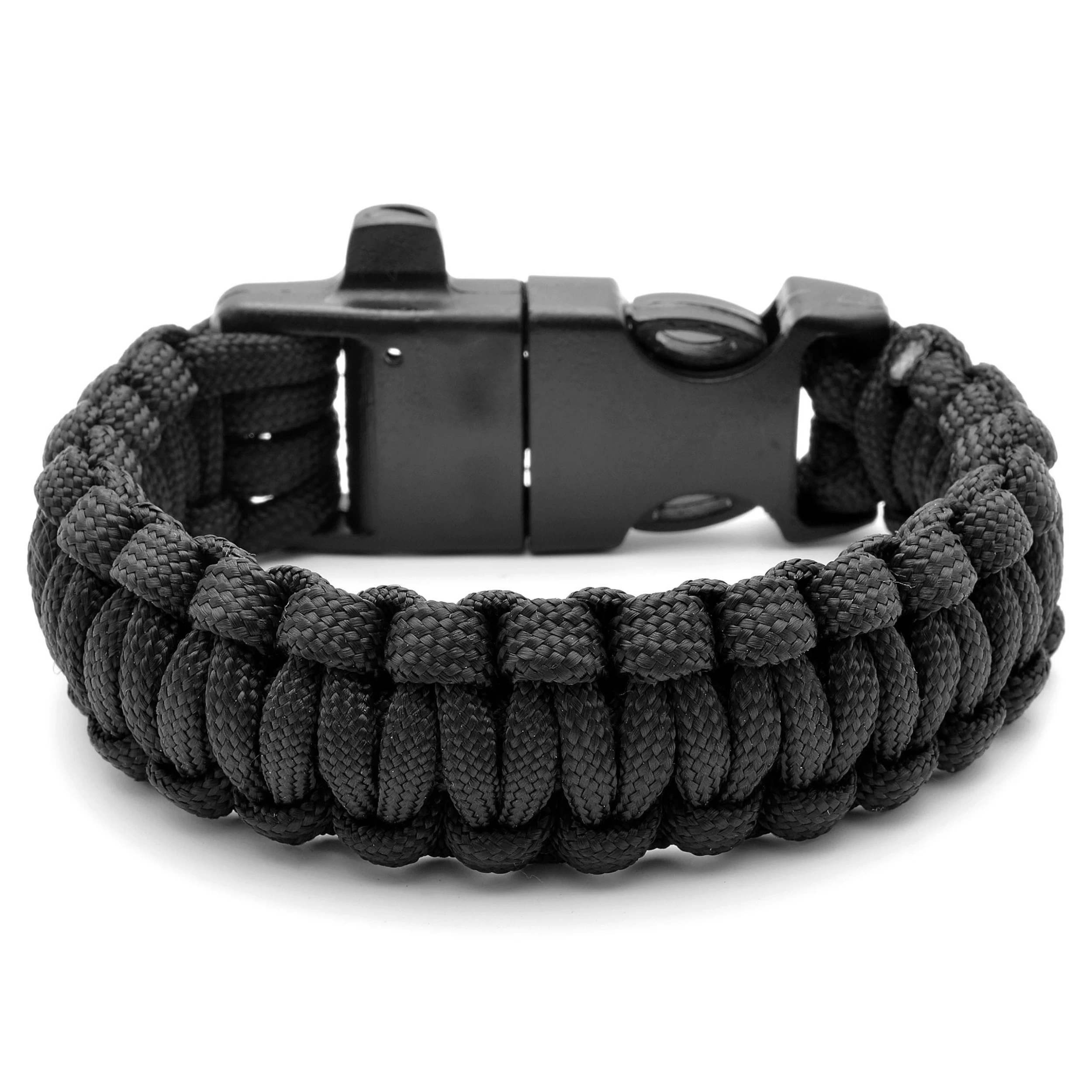 Black Paracord Firestarter Bracelet
