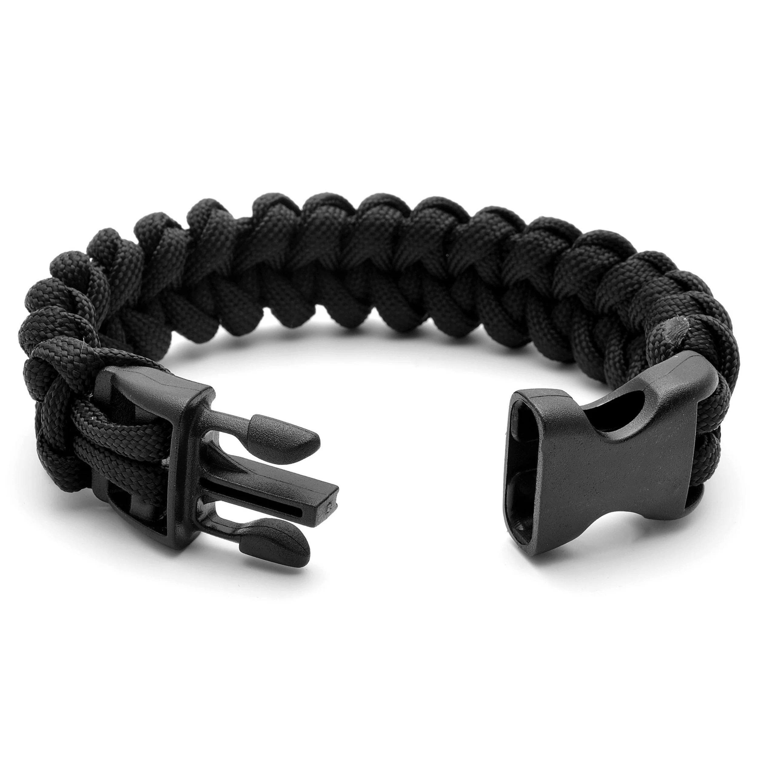 Black Paracord Bracelet - Image 2