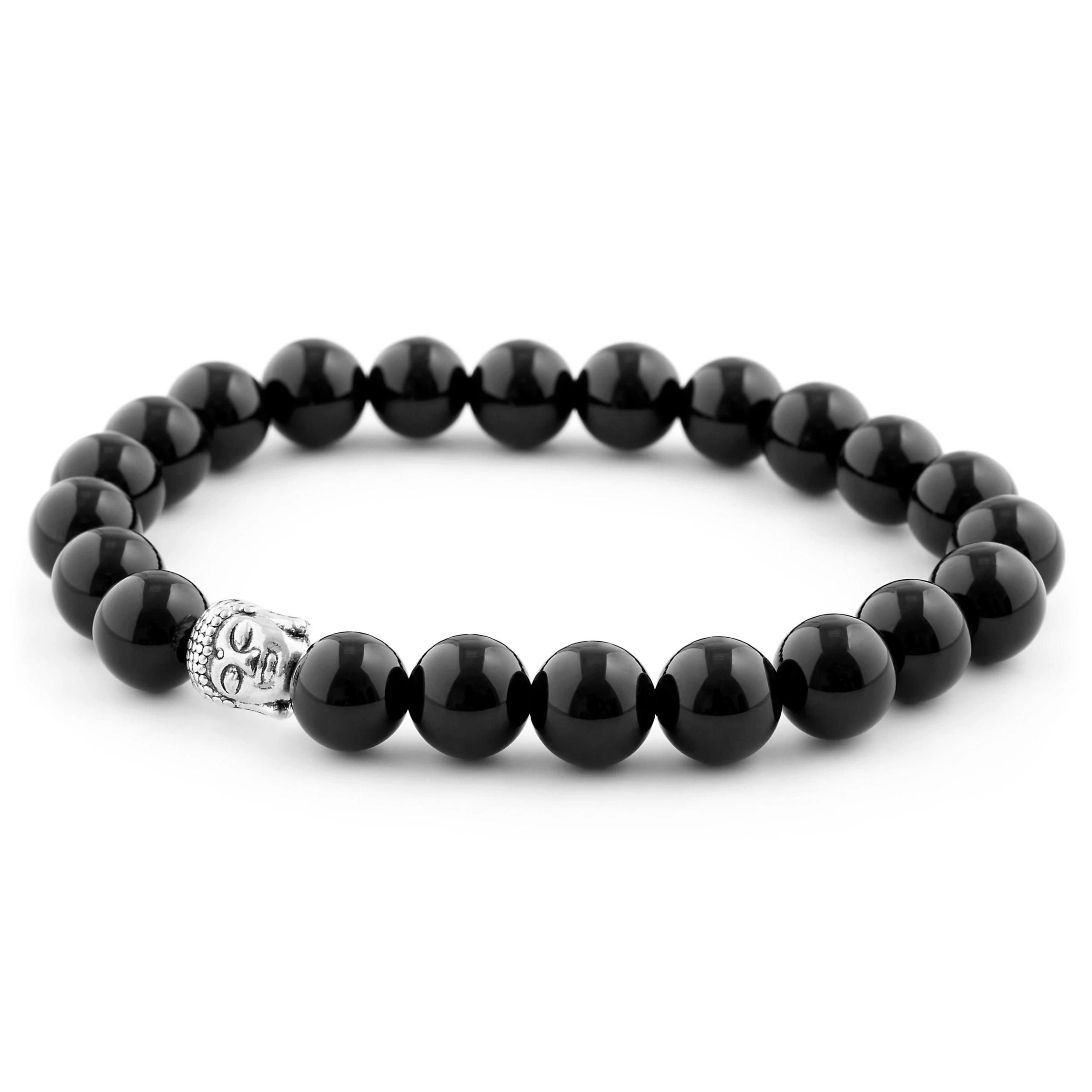 Polished Black Onyx Buddha Bracelet - Image 3