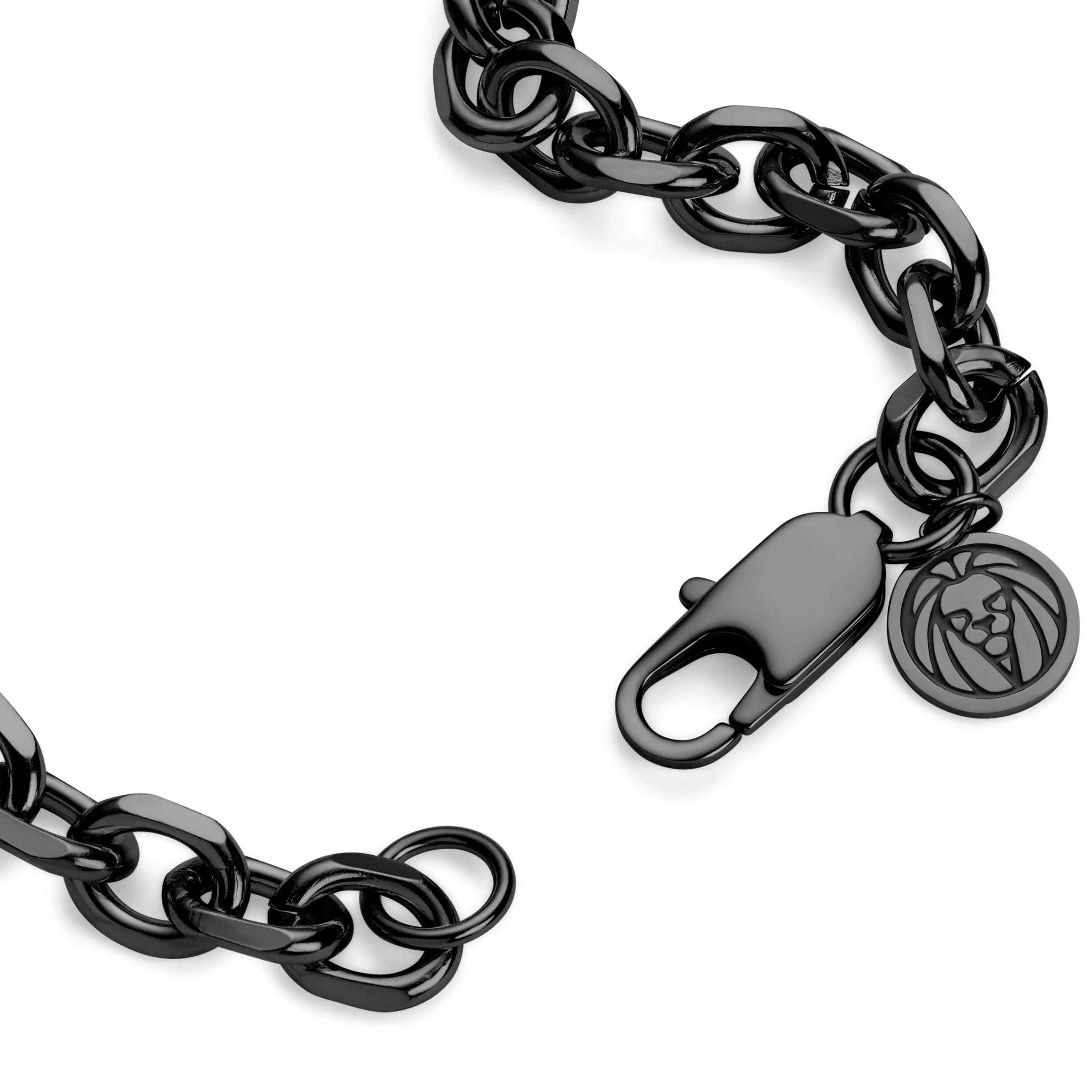 Essentials | 3/8" (10 Mm) Gunmetal Black Cable Chain Necklace - Image 3