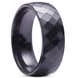 8 Mm Charcoal Faceted Ceramic Ring - Image 3