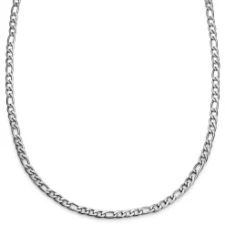 Essentials | 1/4" (6 Mm) Silver-tone Figaro Chain Necklace