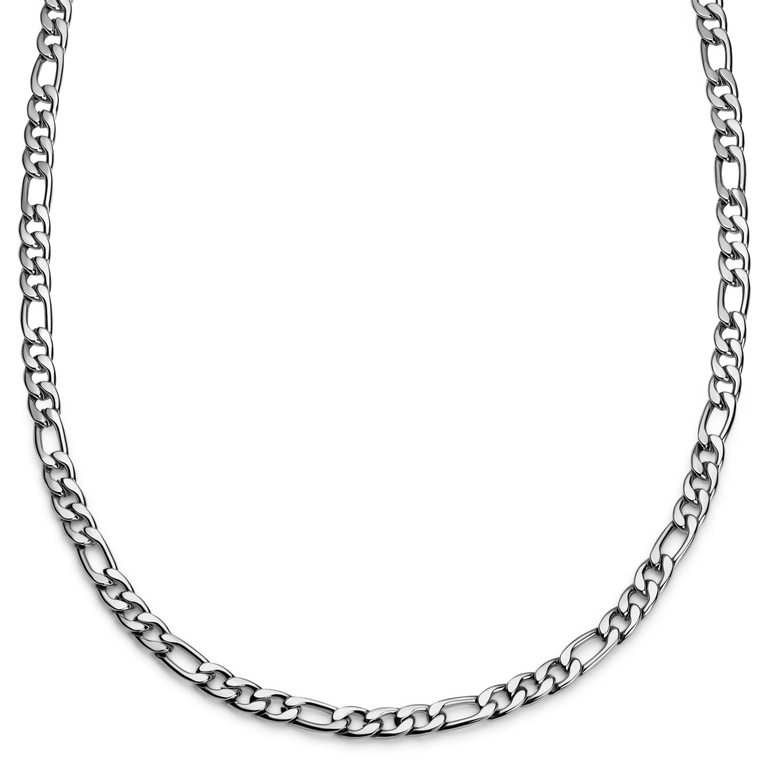 Essentials | 1/3" (8 Mm) Silver-tone Figaro Chain Necklace