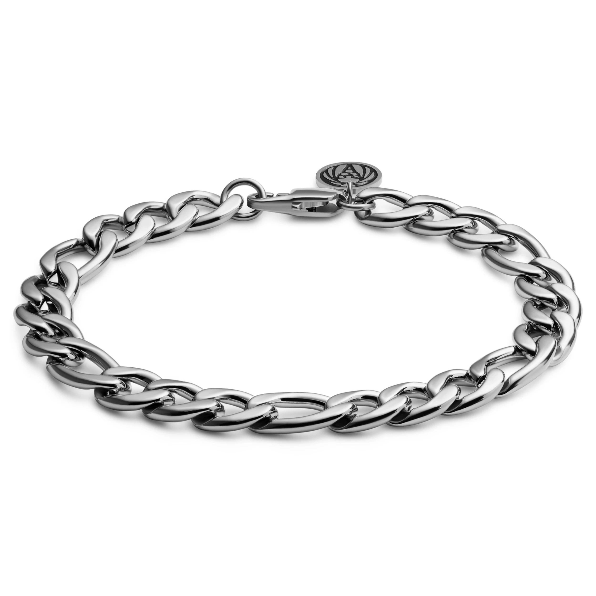 Essentials | 3/8" (10 Mm) Silver-tone Figaro Chain Bracelet