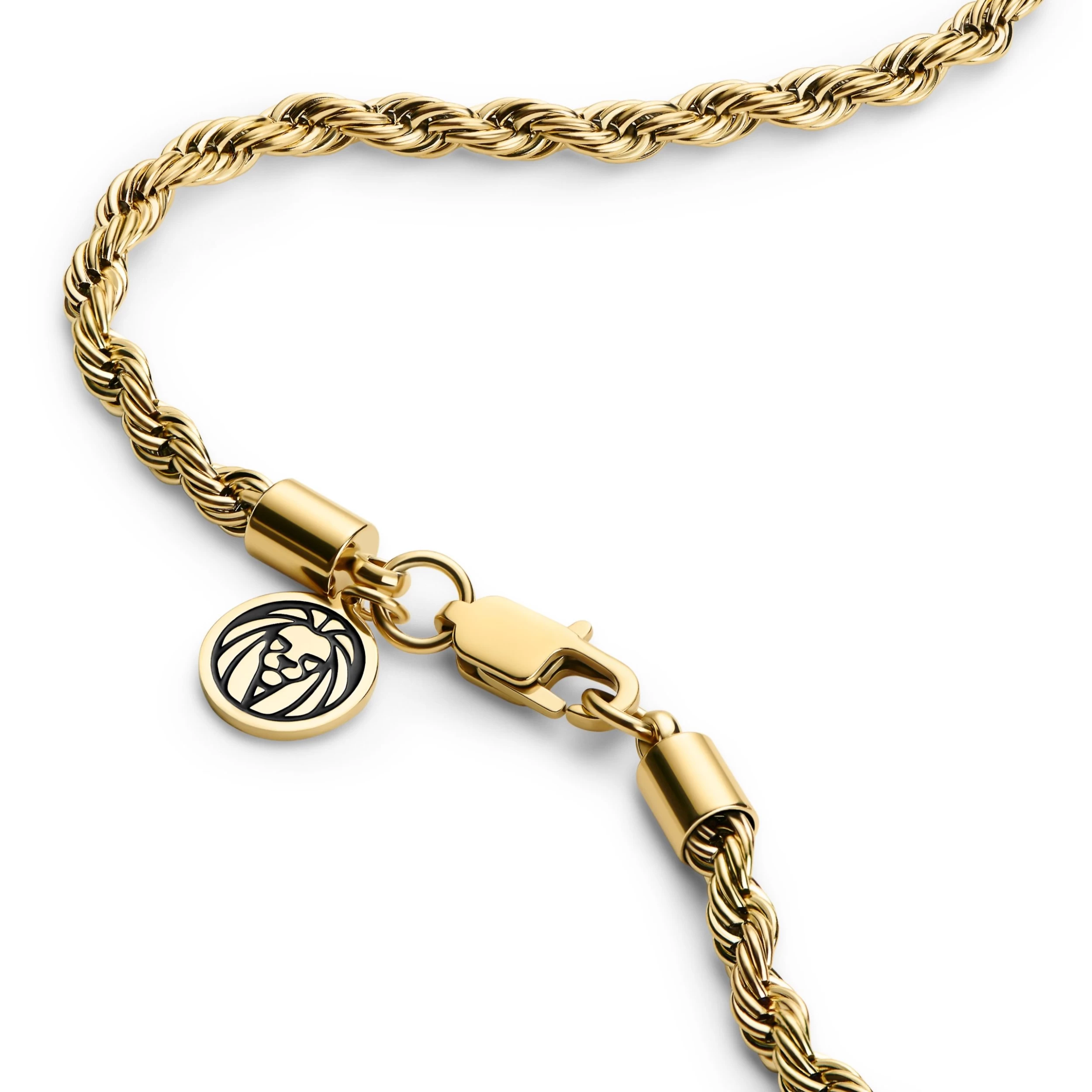 Essentials | 1/5" (4 Mm) Gold-Tone Rope Chain Necklace - Image 3