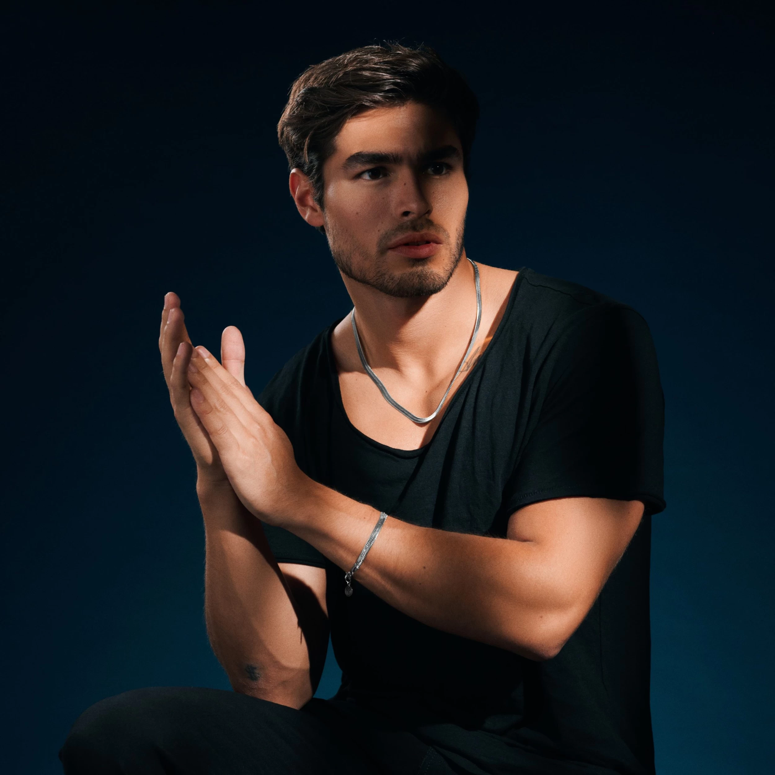 Essentials | 1/4" (6 Mm) Silver-Tone Herringbone Chain Necklace - Image 2