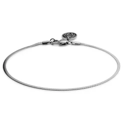 Essentials | 1/16" (2 Mm) Silver-Tone Herringbone Chain Bracelet