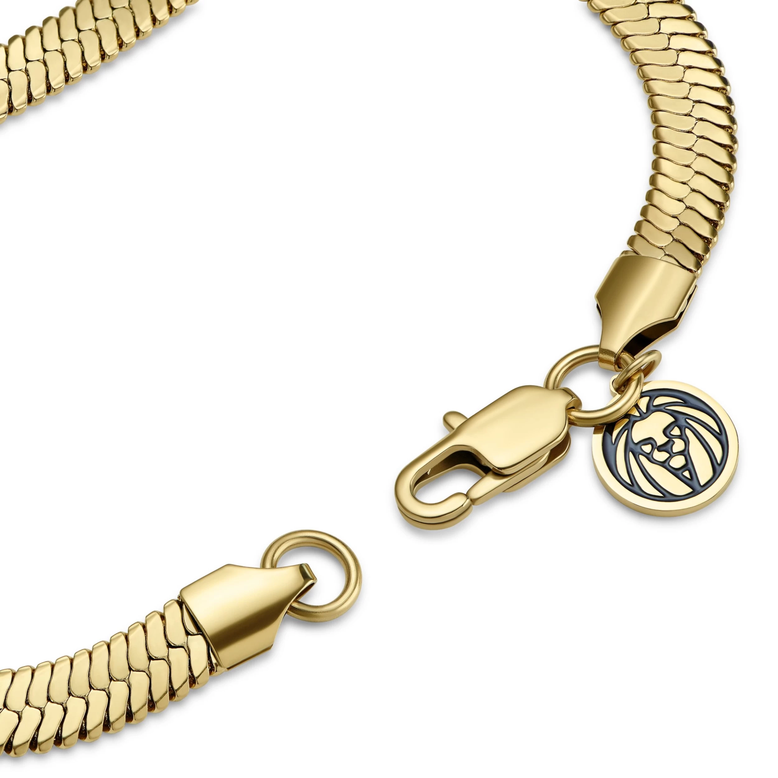 Essentials | 1/4" (6 Mm) Gold-Tone Herringbone Chain Bracelet - Image 5
