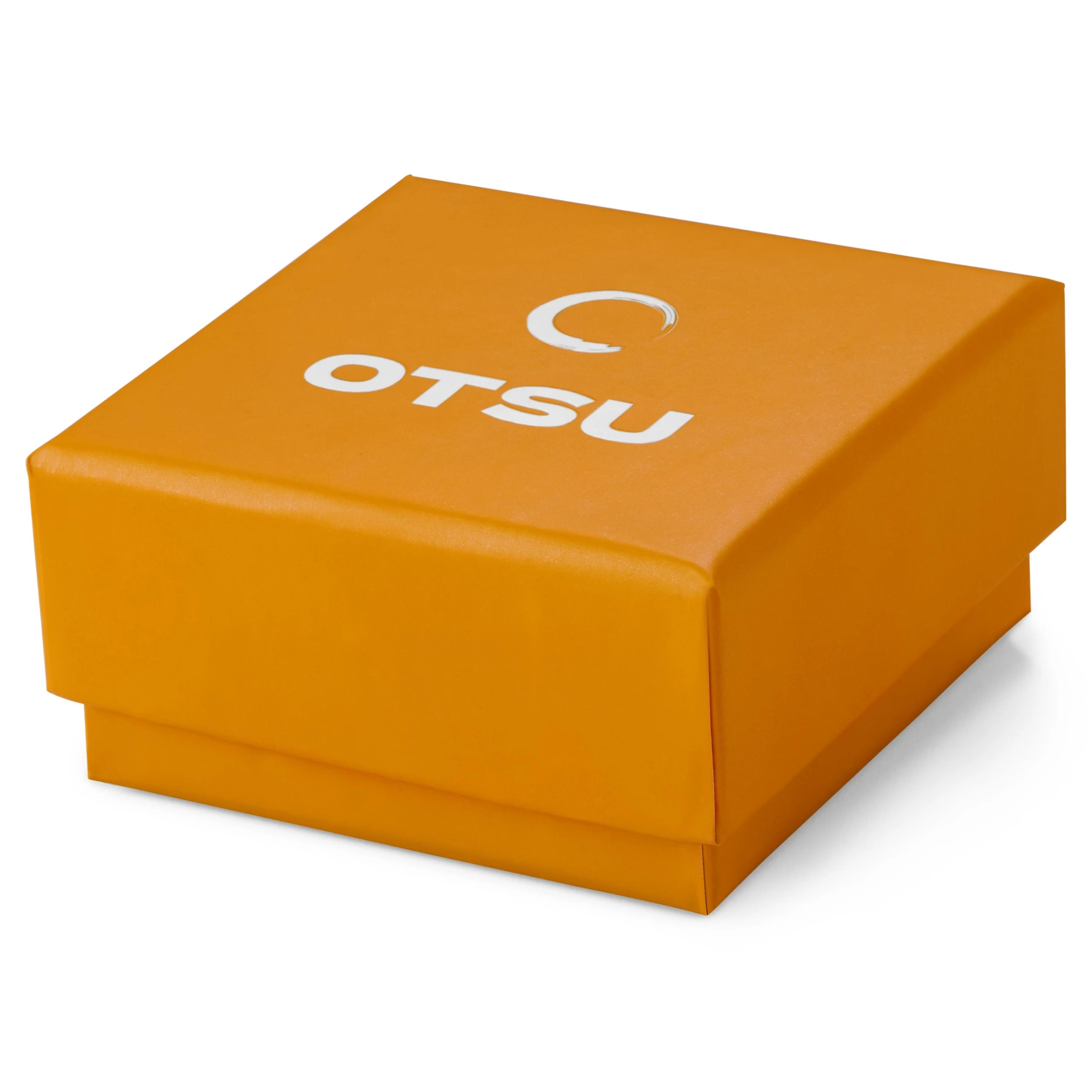 Egan | Gunmetal Black Stainless Steel Feather Wing Box Chain Necklace - Image 5