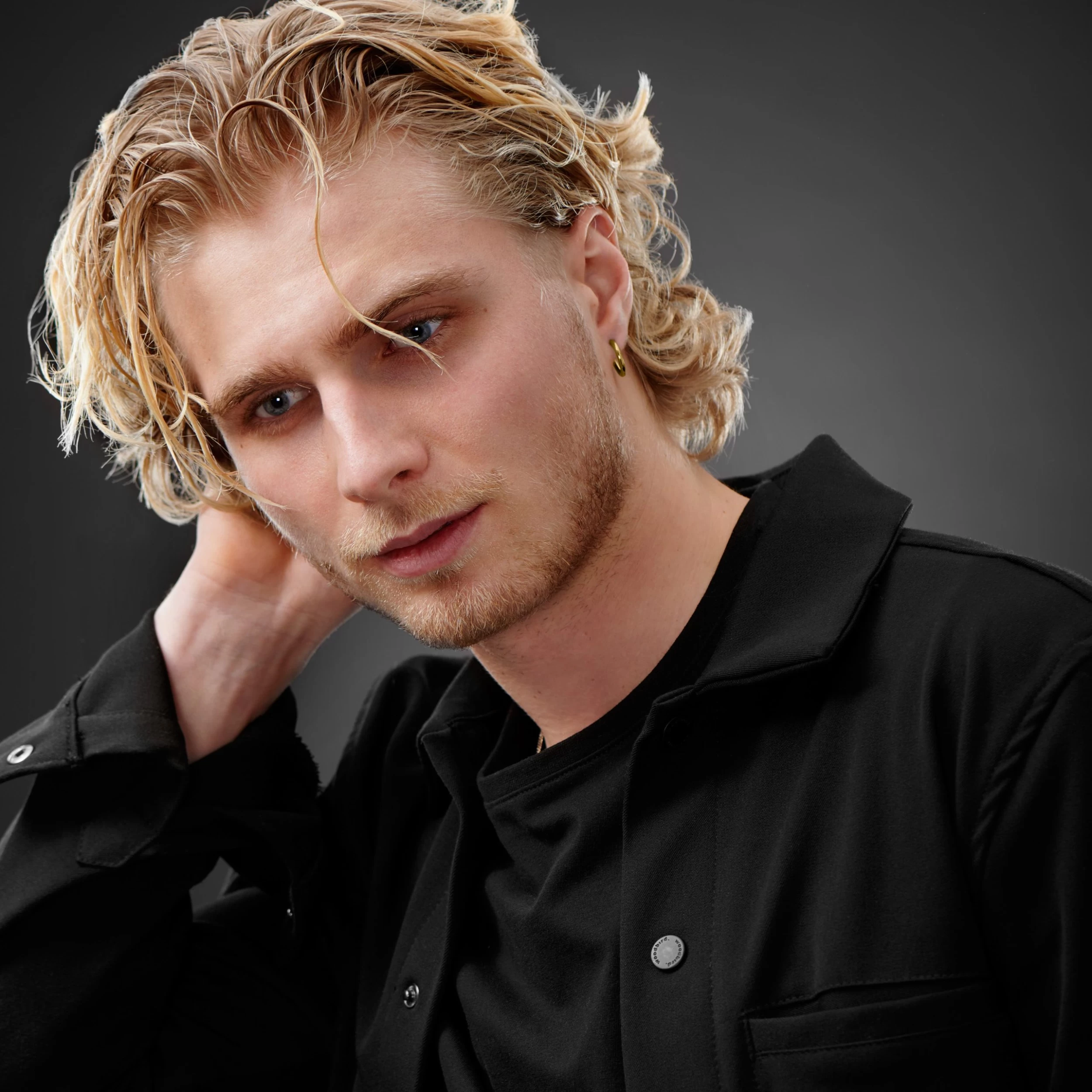 Gold-Tone Hoop Earring - Image 4