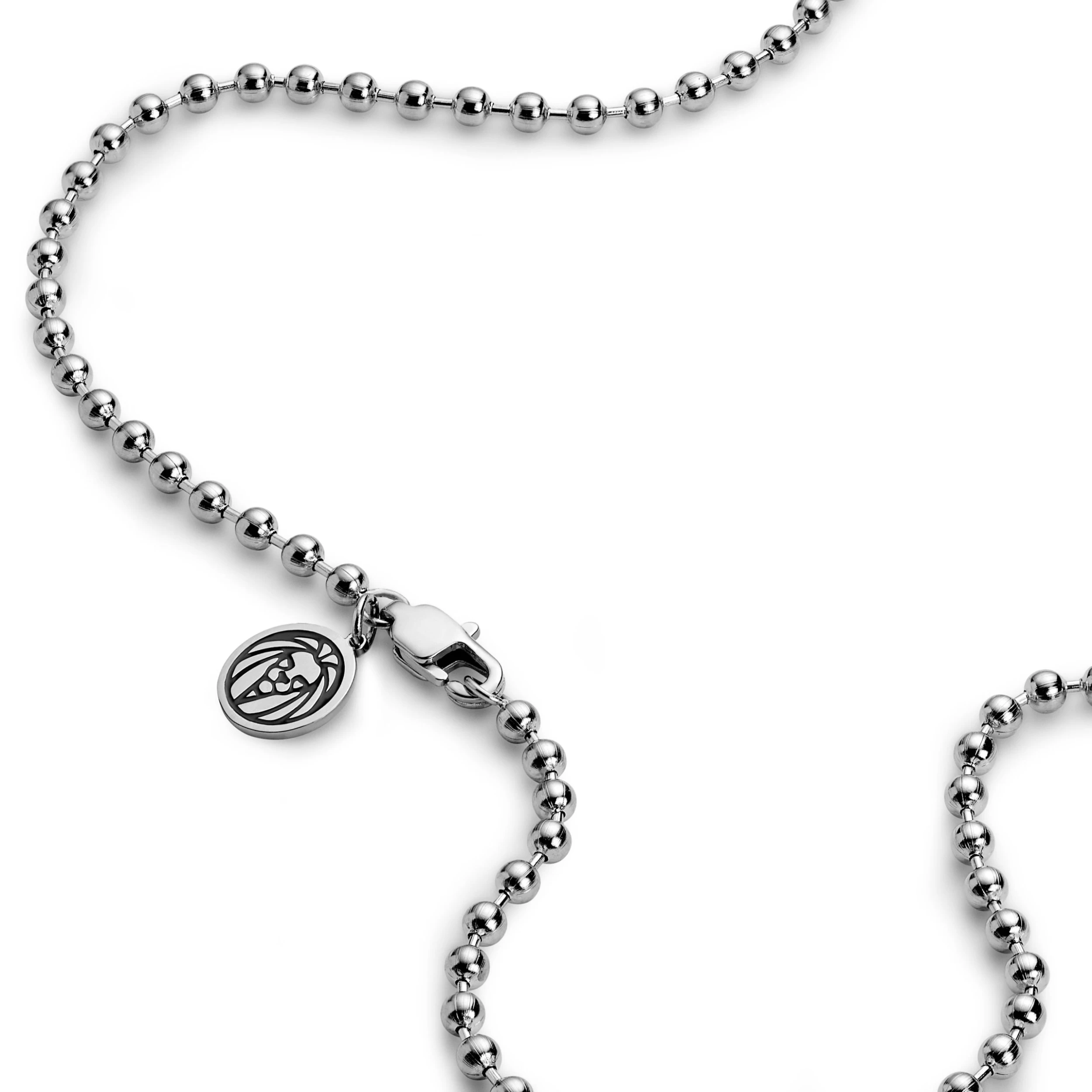 Essentials | 1/8" (3 Mm) Silver-Tone Ball Chain Necklace - Image 3