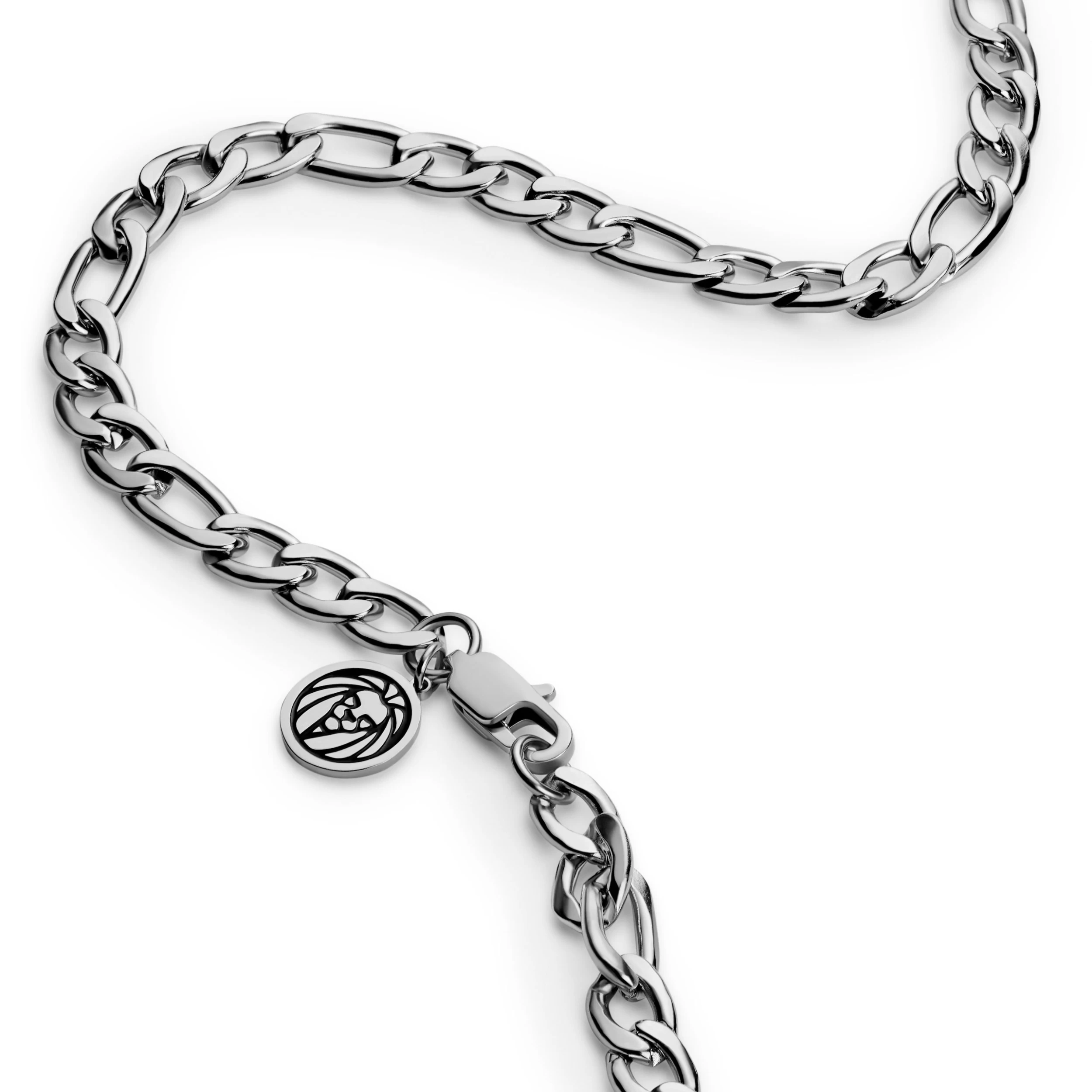 Essentials | 1/4" (6 Mm) Silver-tone Figaro Chain Necklace - Image 3