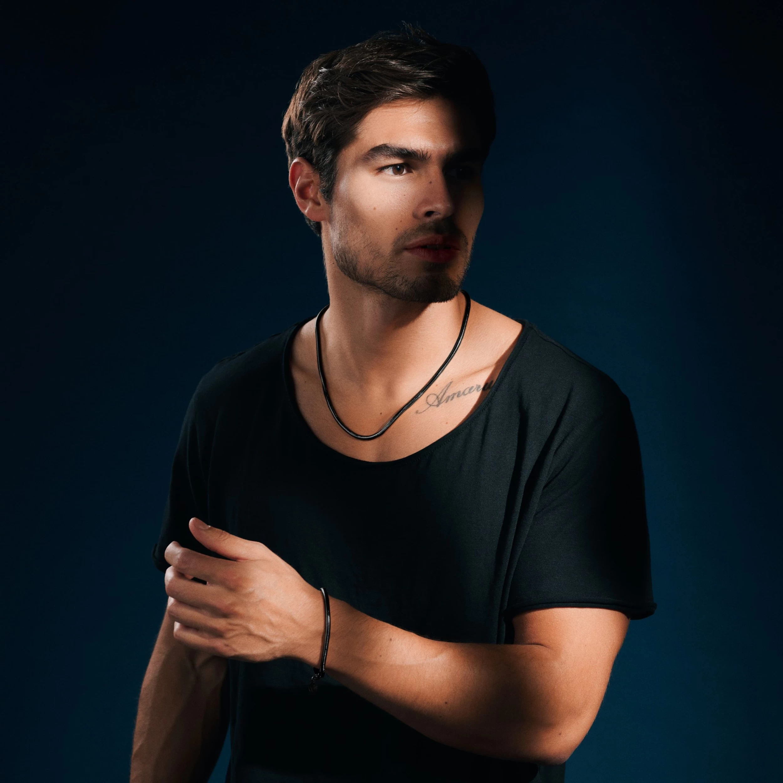 Essentials | 1/5" (4 Mm) Gunmetal Black Snake Chain Necklace - Image 2