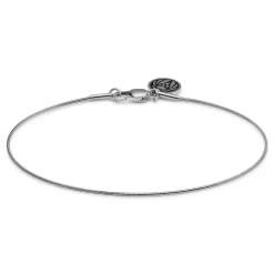 Essentials | 1/32" (1 Mm) Silver-Tone Snake Chain Bracelet